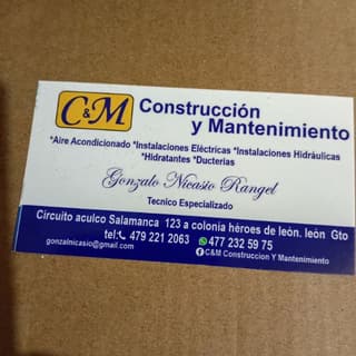 C & M CONSTRUCCIÓN Y MANTENIMIENTO